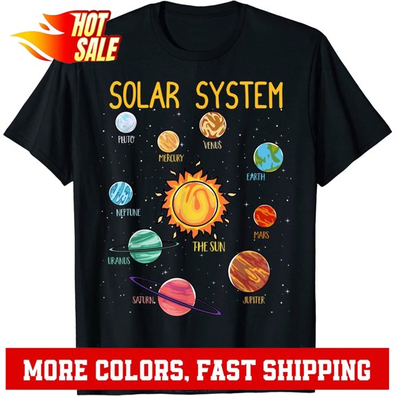 Solar System Planets Science Space T-Shirt