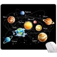 thumbnail image 1 of Solar System Planets Stars and Milky Way Galaxy Space Gaming Mouse Pad Square Mouse Pad Non-Slip Rubber Base Gaming MousePads for Computers Laptop Office, 9.5"x7.9"x0.12" Inch( 240mm x 200mm x 3mm), 1 of 6