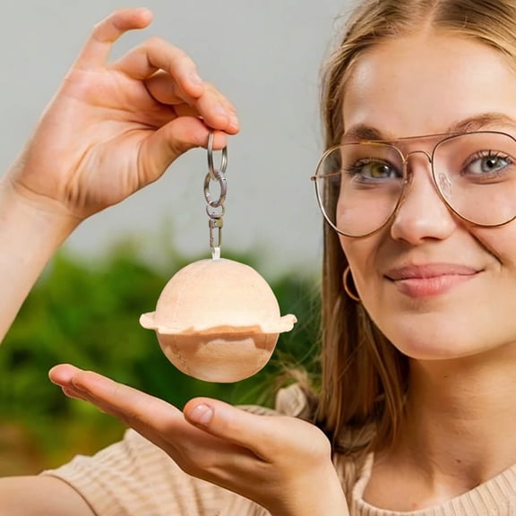 Solar System Plush Pendant - Earth & Sun Hanging Toy for Ki-ds, Space Bedroom Decor, Educational Planet Ornament, Portable Backpack Charm Gift