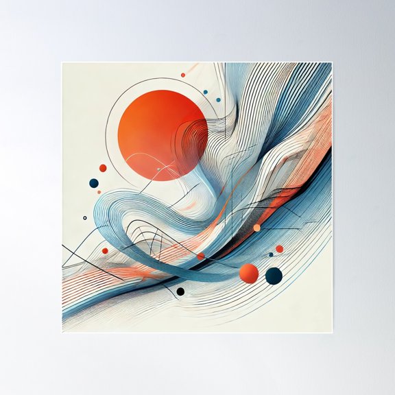 Solar System Poster Wall Art, Modern Wall Decor For Living Room Bedroom, 24x24 UNFRAMED