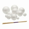 thumbnail image 1 of Solar System Project Kit, PlanetModel Crafts 14 Mixed Sized Polystyrene Spheres Balls for School Science Projects Foam White, 1 of 8