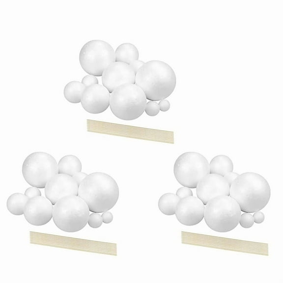 Solar System Project Kit, PlanetModel Crafts 42 Mixed Sized Polystyrene Spheres Balls for School Science Projects