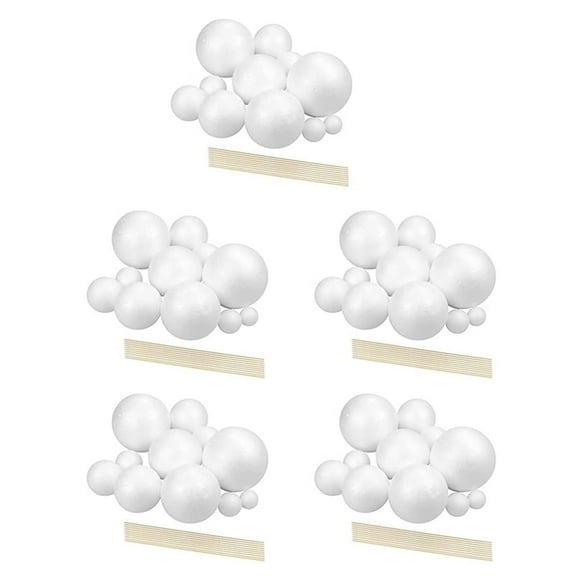 Solar System Project Kit, PlanetModel Crafts 70 Mixed Sized Polystyrene Spheres Balls for School Science Projects