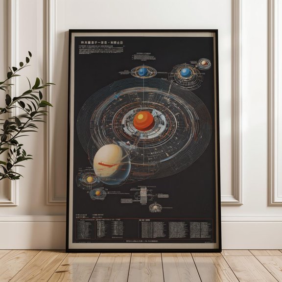 Solar System Scientific Space Exploration Poster