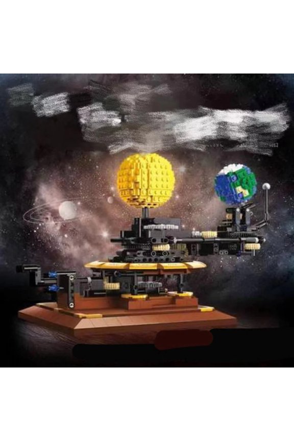 Solar System Set Piecing Together Creative Building Blocks Model Boy Toys Gift Ornaments