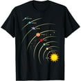 thumbnail image 1 of Solar System Shirt Planets & Orbit Educational Astrology Tee T-Shirt, 1 of 4