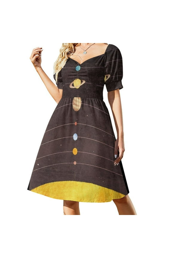 Solar System Sleeveless Dress dresses for women 2024 luxury designer party