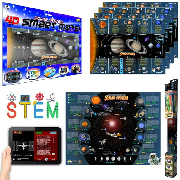 Solar System Smart Chart and Mats Bundle with 4D Interactive App