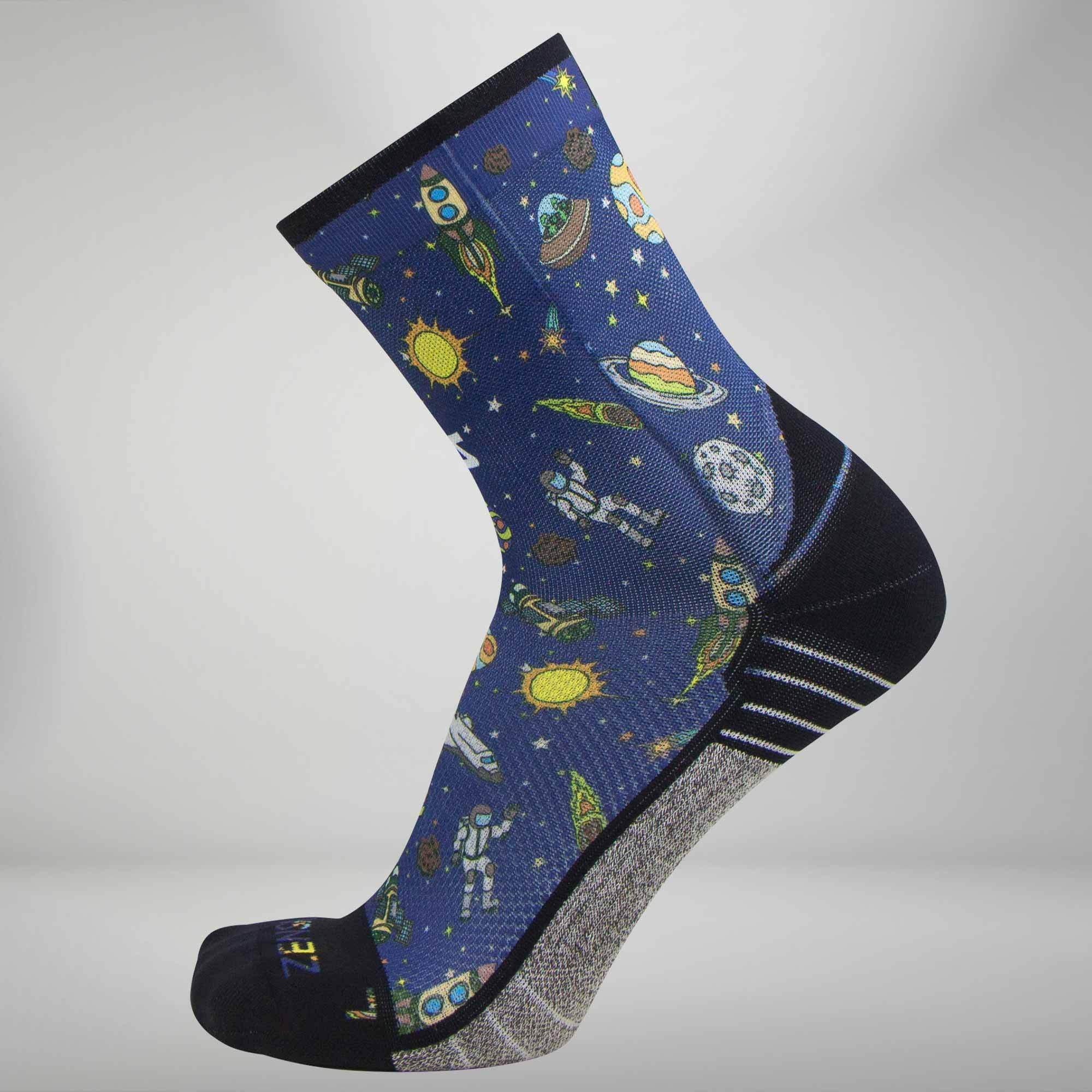 Solar System Socks (Mini Crew) L / Navy - Walmart.com