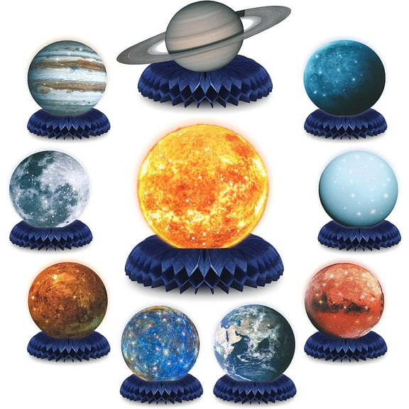 Solar System Theme Honeycomb Centerpiece Planet Birthday Party Table Centerpiece Birthday Party Decoration