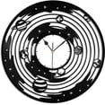 thumbnail image 1 of Solar System Vinyl Wall Clock,Vinyl Record Clock Wall Art Unique Room Decorations Handmade Gift, 1 of 1