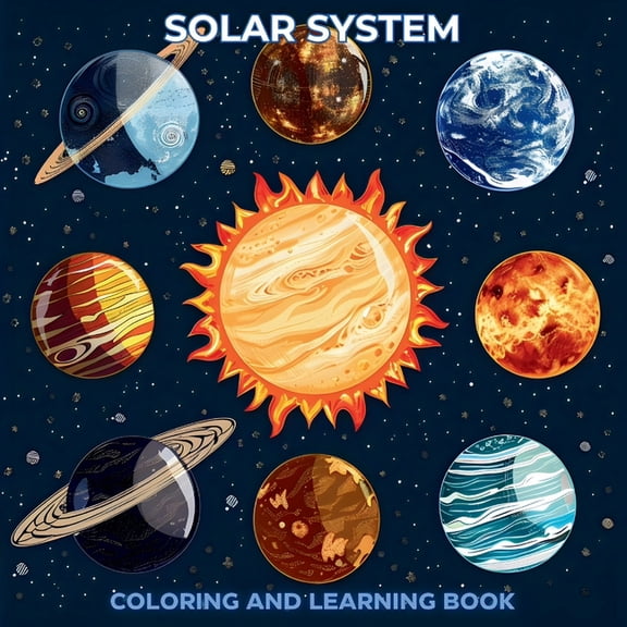 Solar System: coloring and learning book, (Paperback)