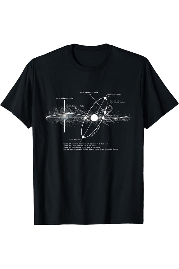 Solar Systems Diagram Astronomy Lover Astronomer Space Gift Mens T-Shirt
