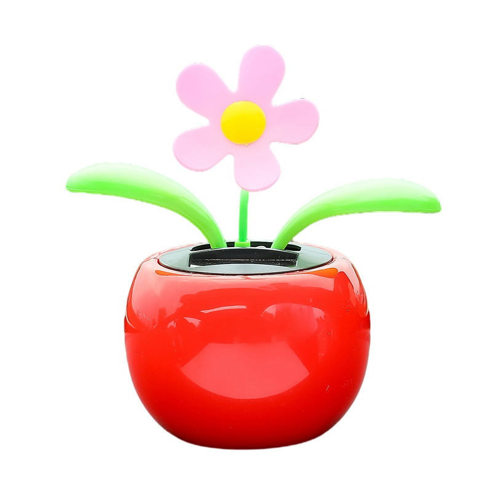 Solar Toy Solar Flower Ornament Dashboard Flower Decor Car Interior