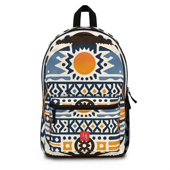 Solar Tradition Woven in Abstract - Backpack