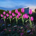 thumbnail image 1 of Solar Tulip Garden Lights Outdoor Waterproof Solar Stake Lights with Automatic Sensor for Yard Patios and Pathways, 1 of 6