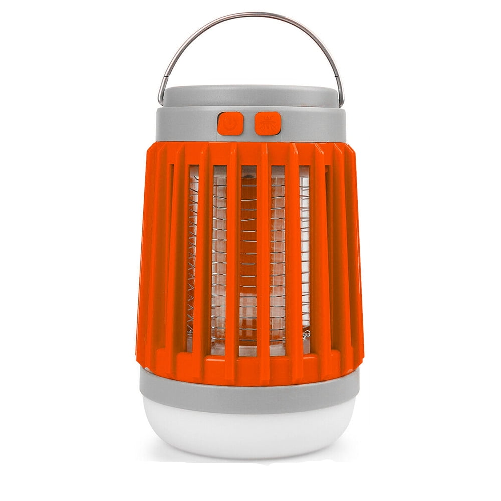 Solar USB Mosquito Killer Light Electric Trap Lamp Fly Bug Zapper Pest Control,1 PC,Orange