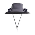 thumbnail image 1 of Solar & USB Rechargeable Cooling Fan Hat with Adjustable 3-Speed Fan, Sun Protection, Breathable Mesh, for Outdoor, Fishing, Hiking, Summer Activities, Unisex Design, 1 of 6