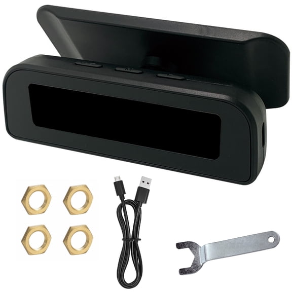 Solar USB Tire Monitor 4 Sensors Real-Time Alerts for Campers Trailers Motorhomes