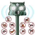 thumbnail image 1 of Solar Ultras-onic Animal Rep-eller Outdoor Cat Repellent,Deer Repe-ller Rabbit Snake Control Device with Strobe Lights Motion Animal Deterrent,Keep Raccoon Squirrel Skunk Out of Yard Garden, 1 of 9