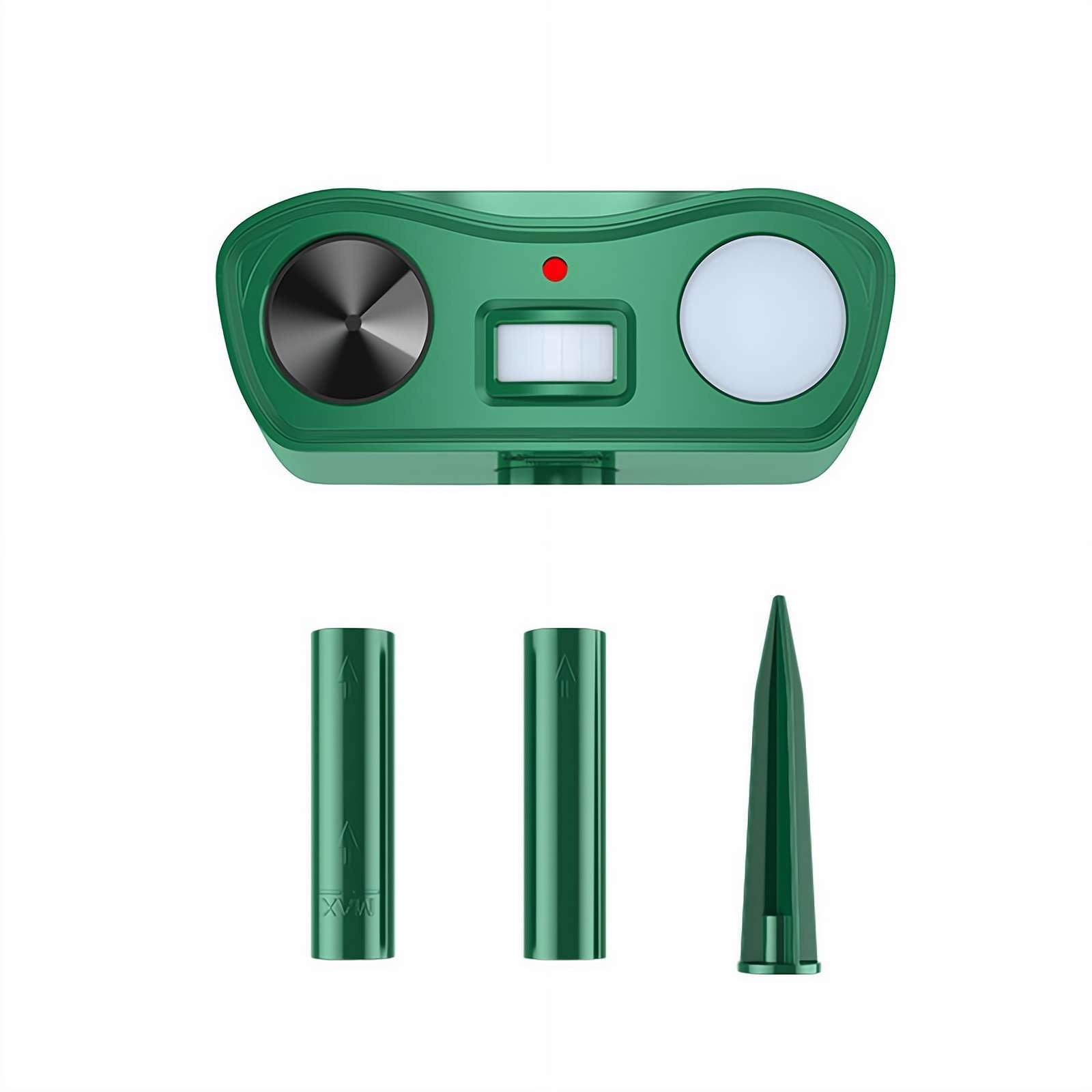 Solar Ultraso-nic Animal Repe-ller, USB Rechargeable Outdoor Deterrent for Dogs & Cats