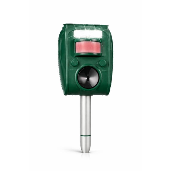 Solar Ultrasonic Animal Repellent Outdoor, Squirrel Deer Repellent Devices Motion Detection,IP65 Waterproof Cat Mouse Raccoon Dog Bird Repellent Deterrent