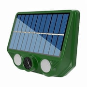 Solar Ultrasonic Animal Repeller with Seismic Technology, Weatherproof Outdoor Pest Deterrent for Garden & Yard