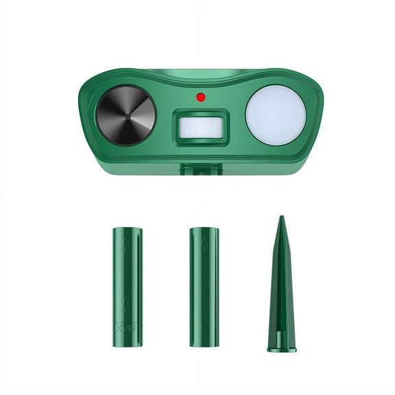 Solar Ultrasonics Animal Repellent , Solar Ultrasonics Repellent Outdoor Animal Deterrent Repellers with Motion Sensor, Keep Away Motion Detection with Flash Light for Yard Garden Lawn - B