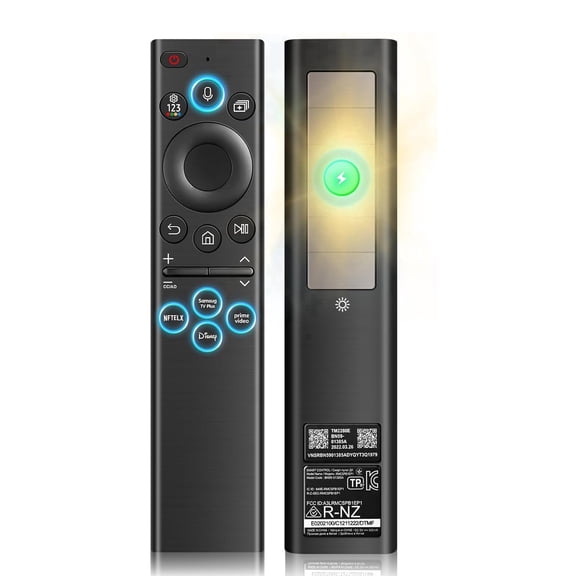 Solar Voice Remote Replacement for Samsung Smart TV, Bluetooth Control with 4 Shortcut Buttons, Compatible with BN59-01385A, Frame & Neo QLED TVs (2021–2026)