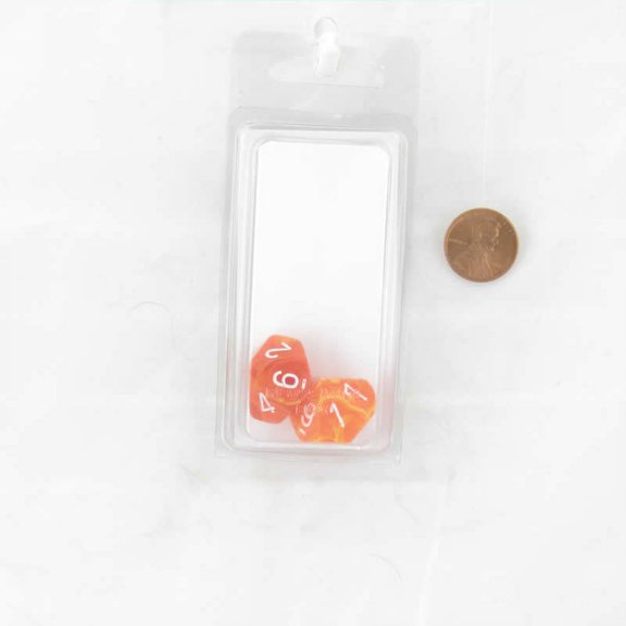 Solar Vortex Dice with White Numbers D10 Aprox 16mm (5/8in) Pack of 2 Wondertrail