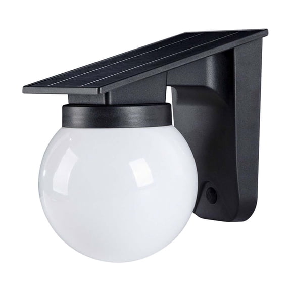 Solar Wall Lamp Outdoor Decorative Lighting, Waterproof Spherical Wall Mounted Light With Automatic Dusk To Dawn Sensor For Balcony Garden Fence Patio Outdoor Accent Illumination