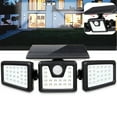 thumbnail image 1 of Solar Wall Lamp, Solar Motion Sensor Lights Outdoor, 3 Adjustable Head, 270 Degrees Wide Angle Illumination, 70 LED Wireless Solar Light Spotlight Security Flood Light for Porch Garage Yard Entryways, 1 of 2