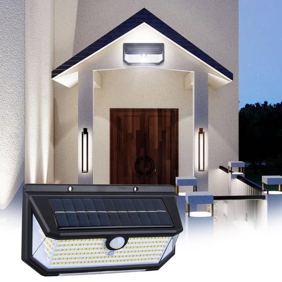 Solar Wall Light under $5! Xqxayjr Solar Wall Light with Motion Sensor, 5-Sided LED Outdoor Security Light, Waterproof Motion Activated Lamp, Auto On/Off Garden Wall Light