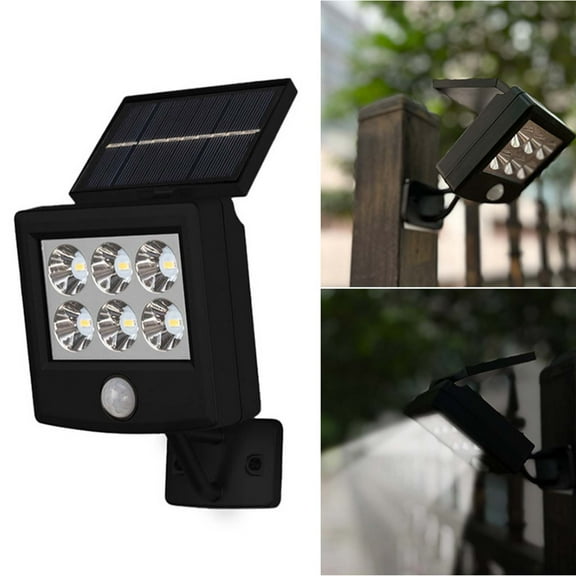 Solar Wall Light Outdoor with Automatic Dusk-to-Dawn Operation, IP65 Waterproof Housing and Energy Efficient LED for Balcony, Fence, Courtyard and Home Security Lighting