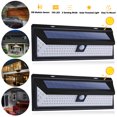 thumbnail image 1 of Solar Wall Light, Outdoor Motion Light 118LED 3 Lighting Modes Light Sensor Motion Security Lights Induction Waterproof Wireless Lights for Patio Yard Deck Garage Fence Pool, 1 of 9