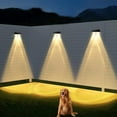 thumbnail image 1 of Solar Wall Light, Outdoor Sconce, Garden Enclosure LED Hill Effect Light, IP65 Waterproof, 3 Color Choices, 1-Pack, 1 of 6