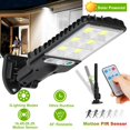 thumbnail image 1 of Solar Wall Light Outdoor, iMountek 18 LED Beads PIR Motion Sensor Remote Control Wireless Lamps, 30COB, 1 of 10