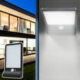 thumbnail image 1 of Solar Wall Lights Outdoor, 48 Led Motion Sensor Wall Light, Waterproof Solar Powered Security Light for Garage Yard Patio with Adjustable Bracket, 1 of 8
