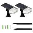 thumbnail image 1 of Solar Wall Lights Outdoor, Waterproof 2-in-1 Garden Lights with Dual Panels, 2 Modes IP67 Wall/Stake Lights for Yard, Fence, Patio, Pathway - Auto On/Off, 1 of 8