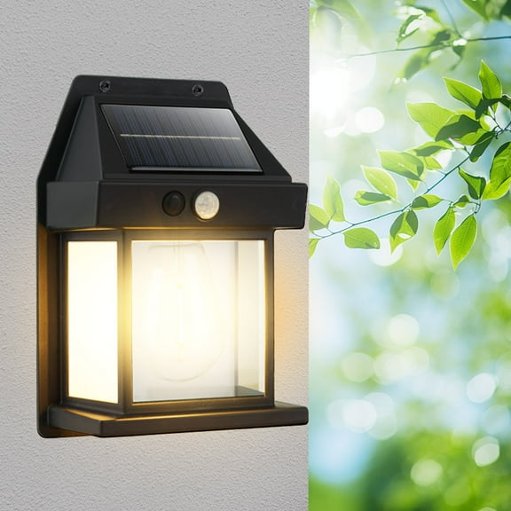 Solar Wall Lights Outdoor,Waterproof Solar Porch Light with 3 Modes & Motion Sensor, Motion Sensor Outdoor Lights,Suitable for Patios, Garages, Sheds, Doors, Yards