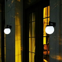 Solar Wall Lights Outdoor Waterproof,Solar Wall Lights Decorative,Solar Wall Lights,Hallway Aisle Exterior Wall Sconce Concise Spherical Decorative,Wall Sconce Doorway Outdoor Lighting Wall Sconce