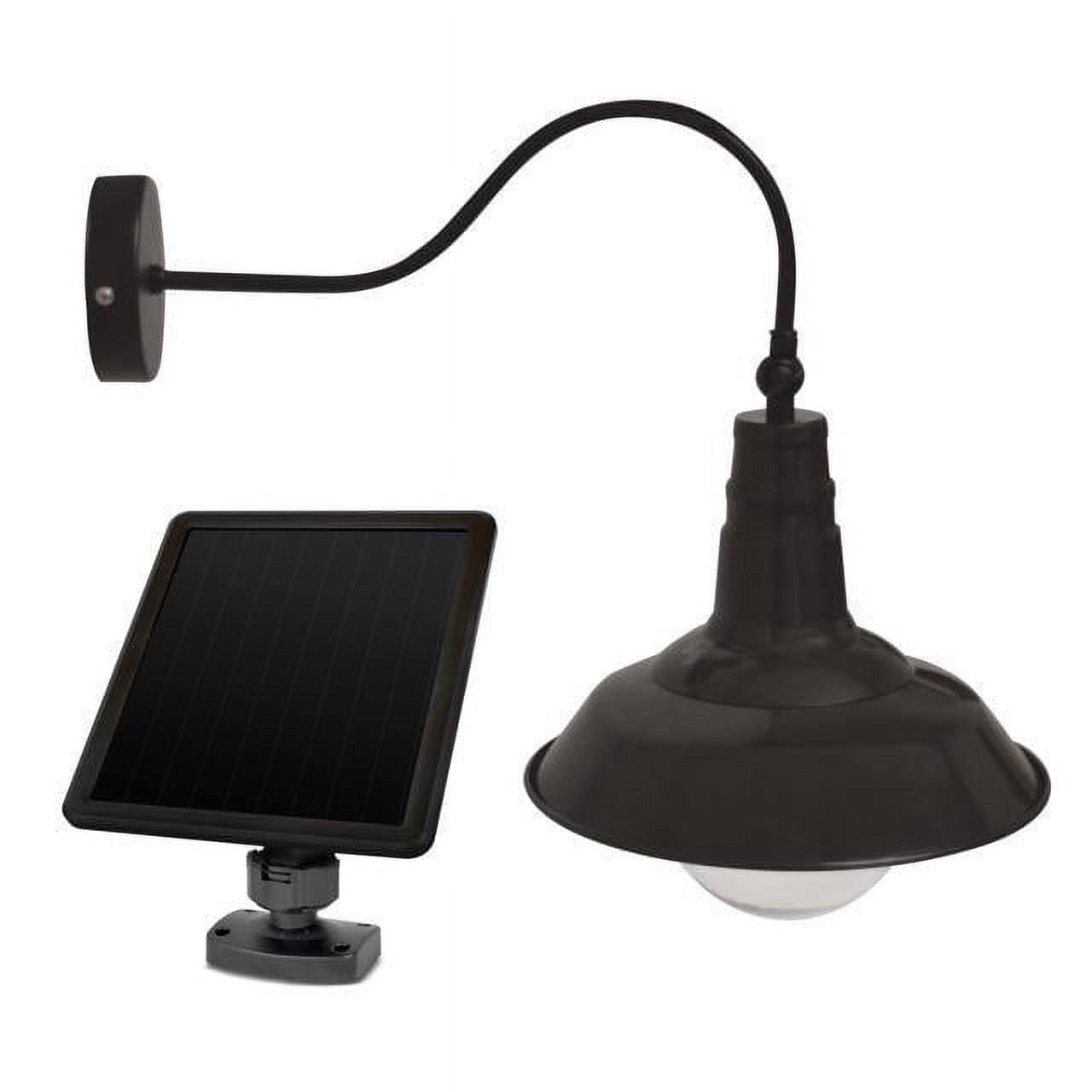 Solar Wall Mounted Gooseneck Light with Vintage Bulb Walmart