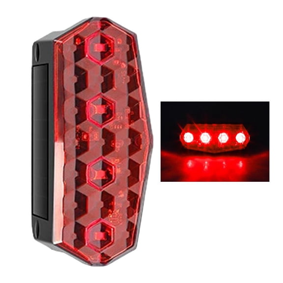 Solar Warning Lights, Bright Solar Strobe Lamp, Waterproof LED Beacon Safety Light Outdoor 1 Pack