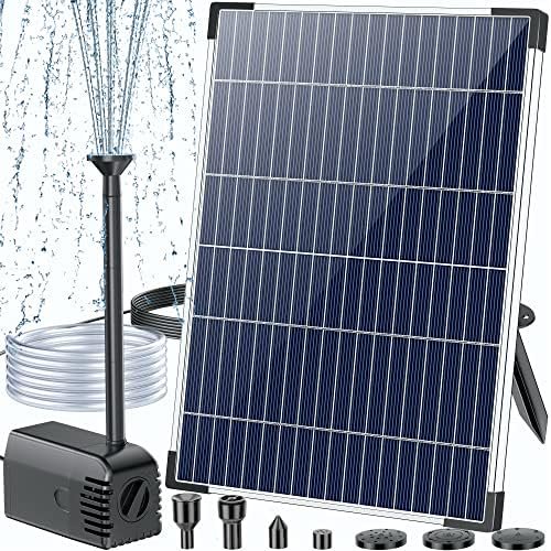 Solar Water Pump Kit 12W Submersible Solar Fountain Pump with Adjustable Flow Ideal for