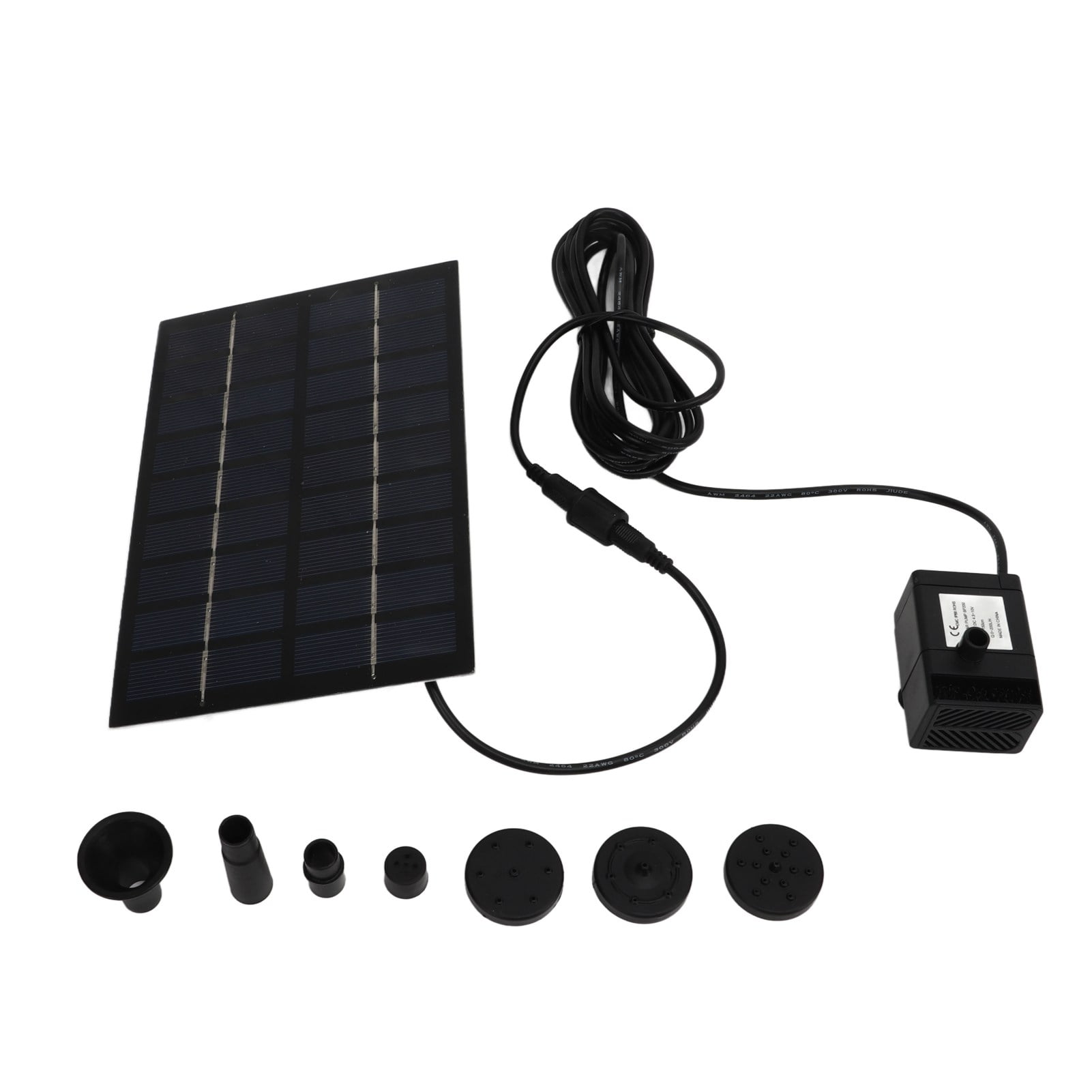Solar Water Pump Kit 9V 1.8W Easy Mounting Anti Clogging Mesh Solar