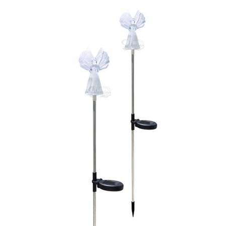 Solar Wholesale 1033-2 Solaration Fiber Angel Solar Lights, Pack of 2