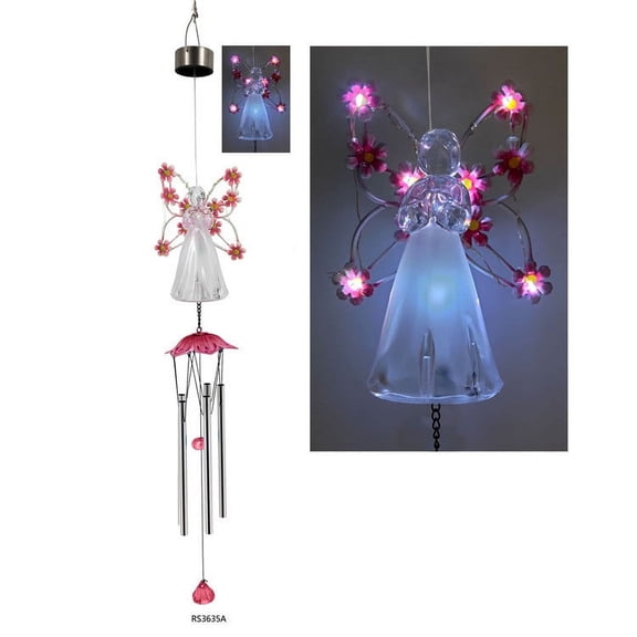 Solar Wind Chime Light for Outside, Solar Powered Hanging Lantern for Garden, Outdoor Decor with Gentle Sound and Soft Night Light for Patio, Yard, Pathway