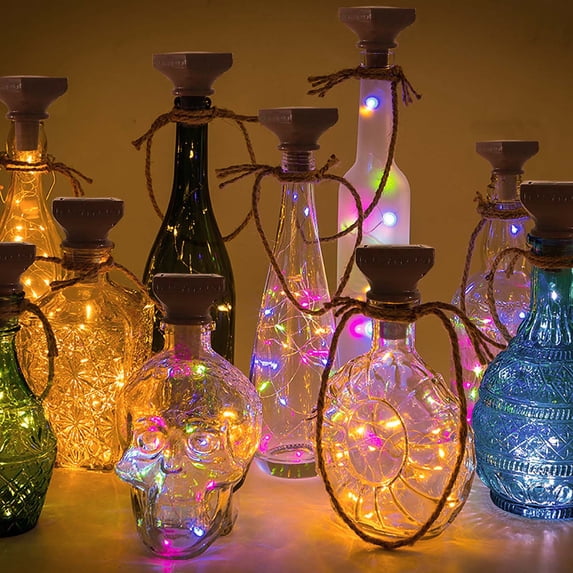 Solar Wine Bottle Lights Outdoor, Cork Lights for 20 LED Wine Bottles Waterproof, Fairy Lights Solar for Wedding Party Garden Patio Decor