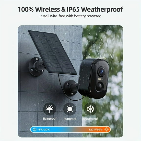 Solar Wireless Security Camera | Halloween Special | 3K HD, 5G&2.4G, AI Motion Detection, 2-Way Audio for Home/Yard/Garage