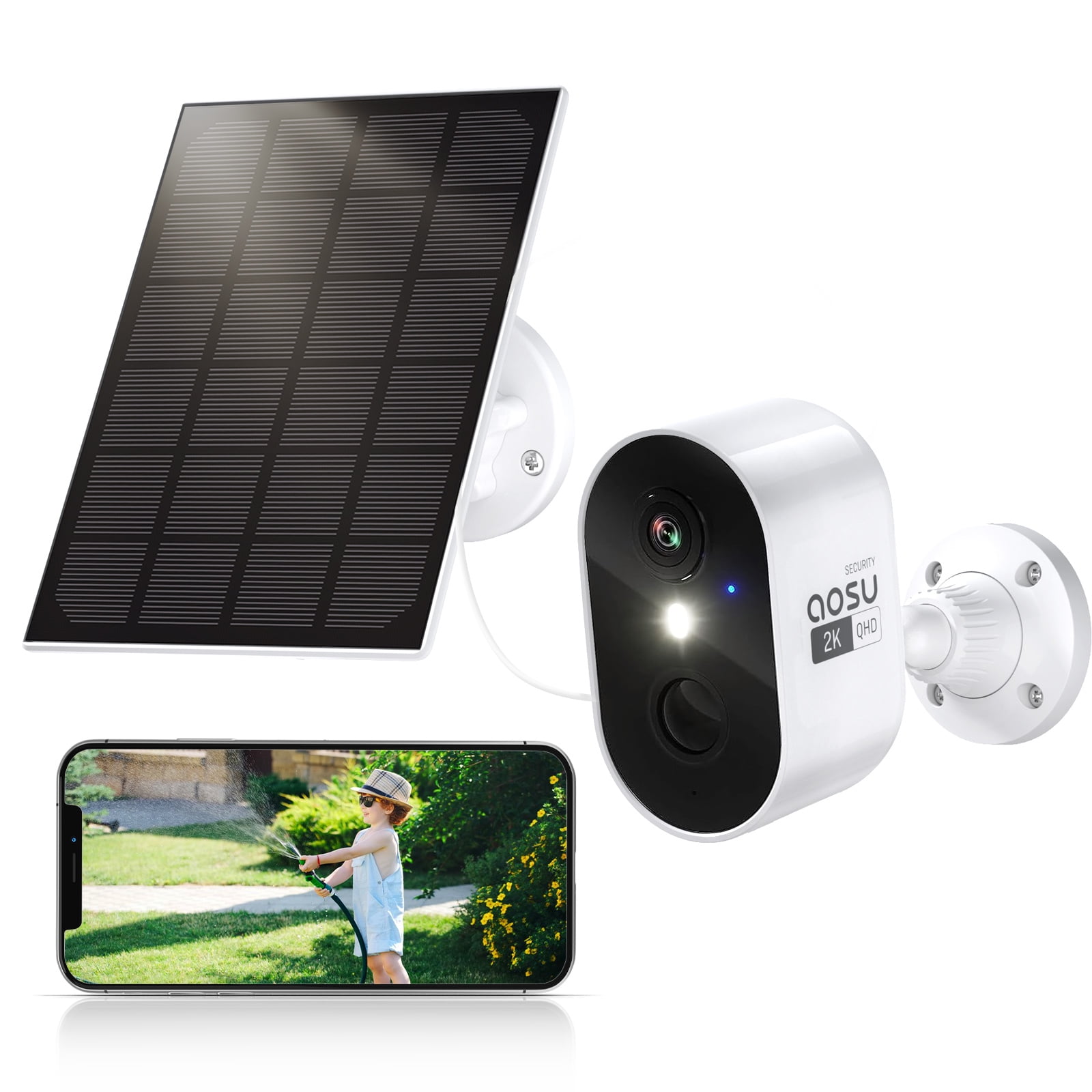 EZVIZ Solar Security Cameras Wireless Outdoor, 2K+ Camera for Home Security  Outside with Color Night Vision, 2-Way Audio, AI Motion Detection and